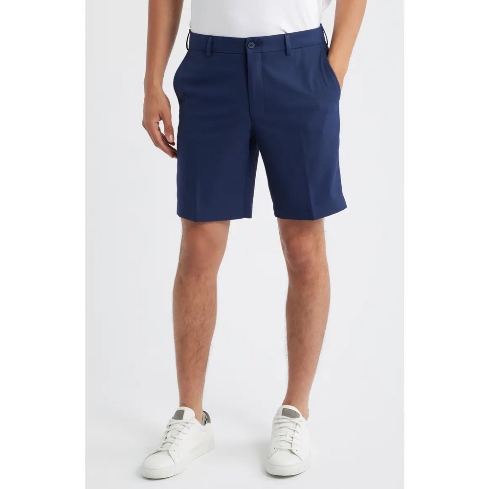 Peter Millar Crown Sport Navy Blue Performance Golf Shorts 35 ME0EB82